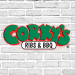 Corky's Ribs  BBQ Catering Logo